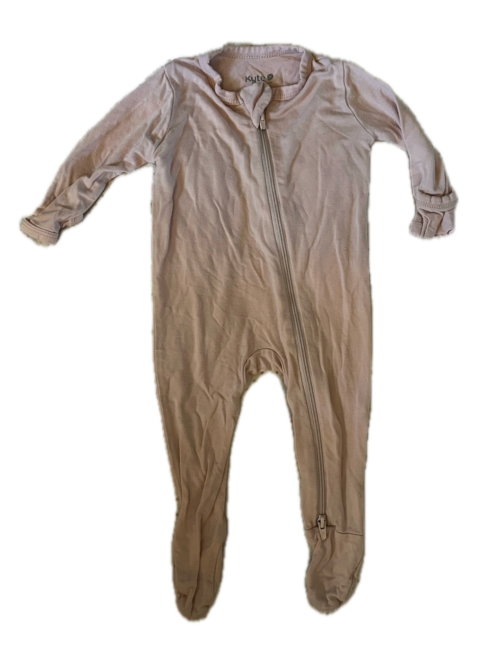 Kyte BABY Dusty Mauve Zip Footed One-Piece